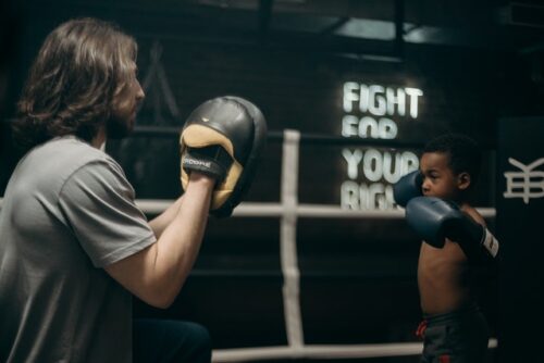 Kids can start boxing after 8 years old but with heavy supervision.